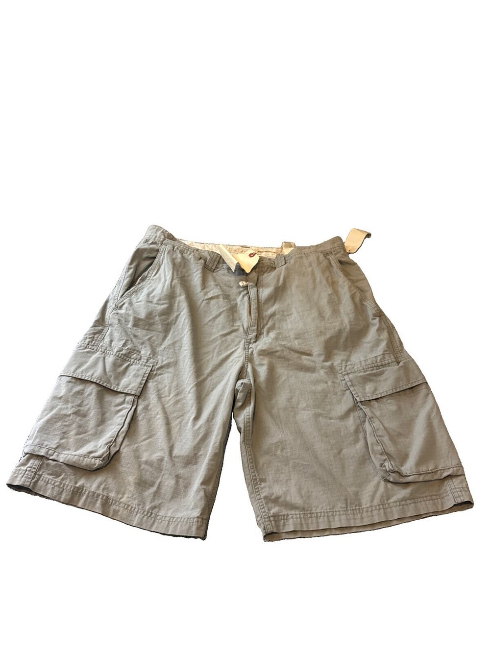NWT Chaps Denim Mens Cargo Shorts Size 36 Gray Cotton Casual Utility K21704 New